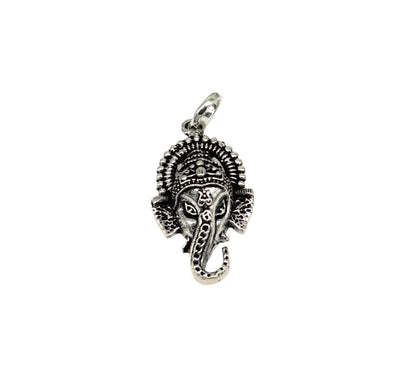 925 fine silver Ganesha idol pendant, stylish oxidized necklace with intricate design, perfect for gifting or everyday wear.
