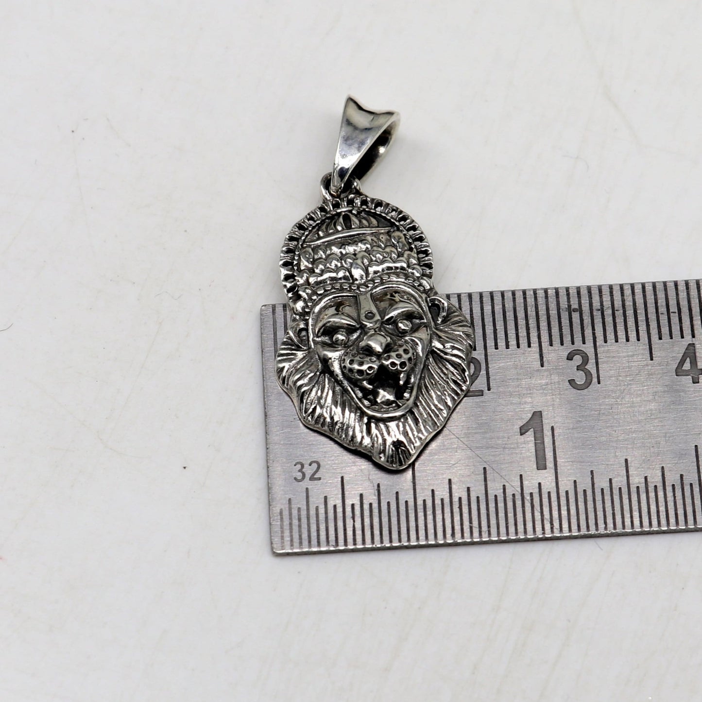 925 fine pure silver idol God Vishnu Narsimha pendant, stylish customized pendant, best gifting locket oxidized pendant necklace nsp425 - TRIBAL ORNAMENTS