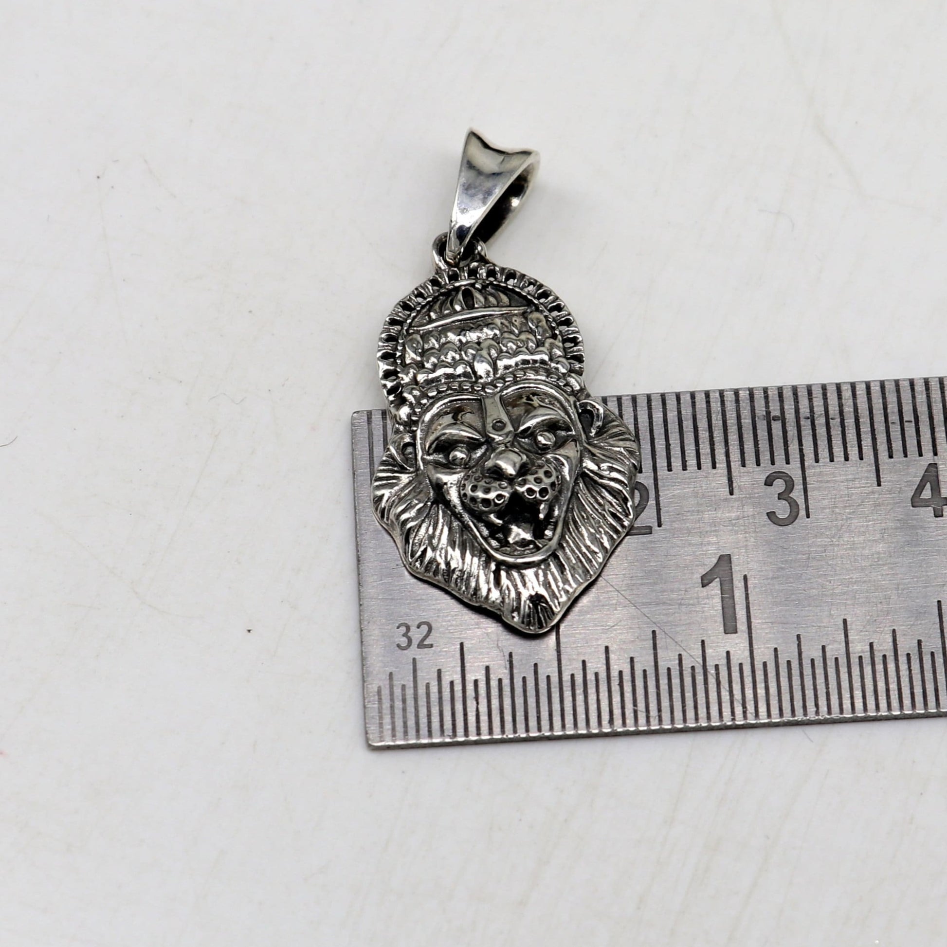 925 fine pure silver idol God Vishnu Narsimha pendant, stylish customized pendant, best gifting locket oxidized pendant necklace nsp425 - TRIBAL ORNAMENTS