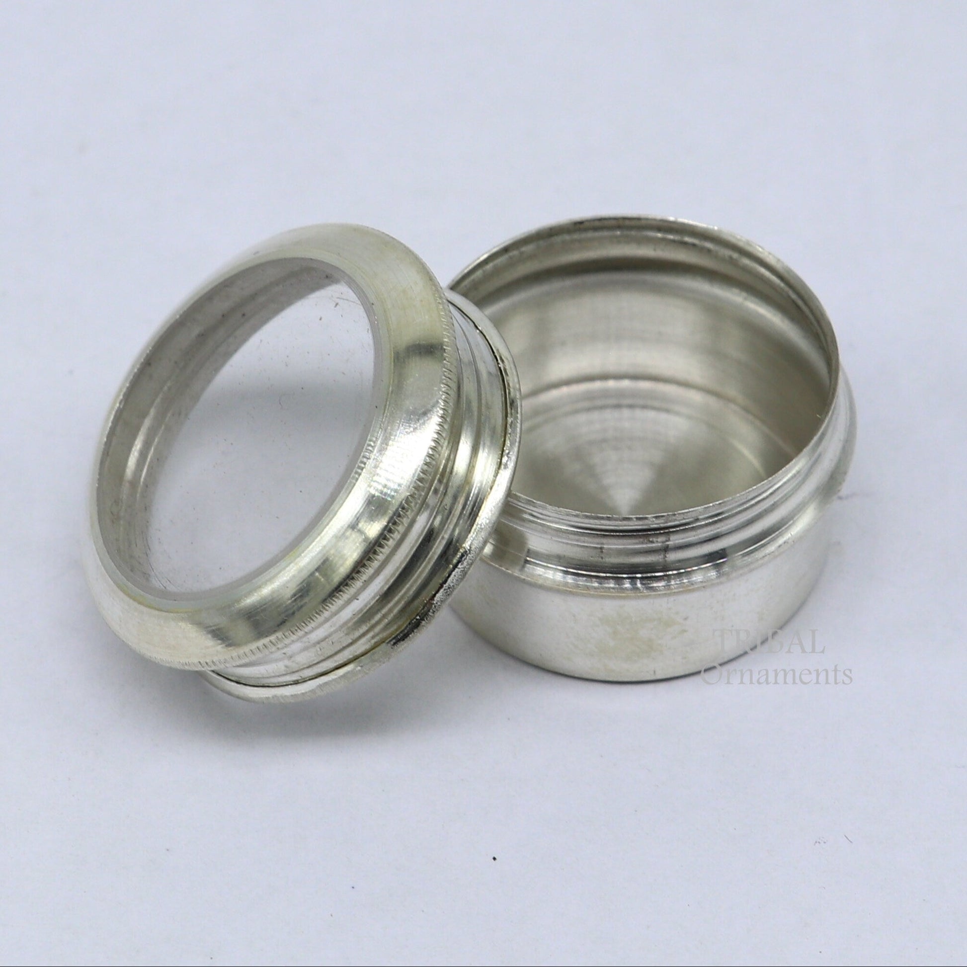 999 pure silver handmade small kajal box, Tobacco box, storage box silver utensils, silver box, personal box men's accessories stb744 - TRIBAL ORNAMENTS