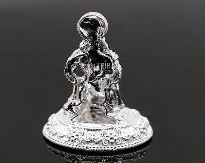 925 silver handmade Lord hanuman 1.6" small statue, best puja or gifting god hanuman statue sculpture home temple puja art, utensils art602 - TRIBAL ORNAMENTS