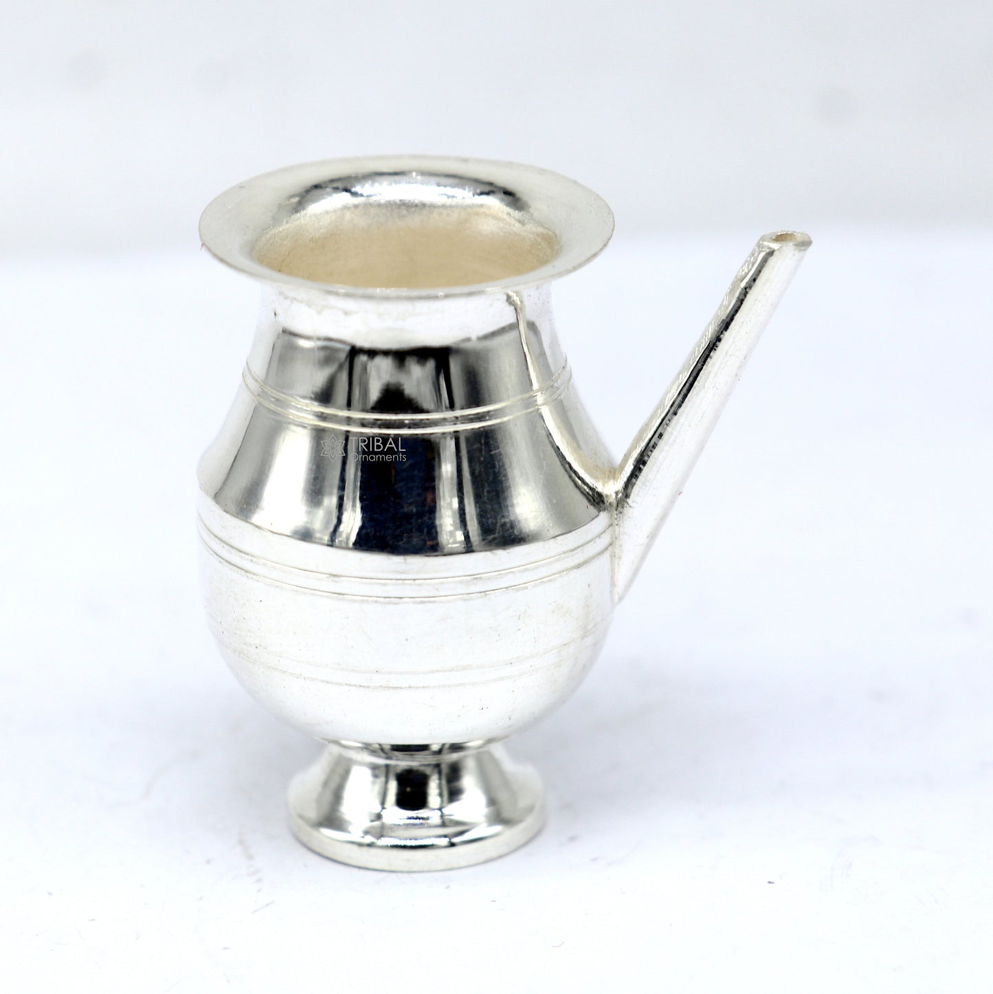 925 Solid sterling silver handmade small karwa chauth Kalash or pot, unique silver puja article, water or milk shiva Abhishek kalash su1201 - TRIBAL ORNAMENTS