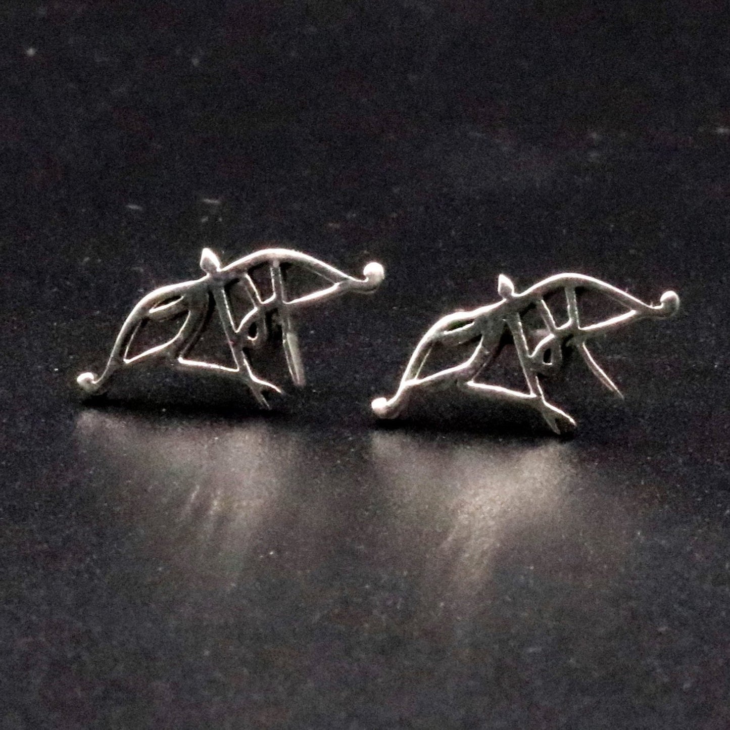 925 Solid sterling silver handmade stud indian idol lord rama fabulous design regional stud earring pair jewelry s-17 - TRIBAL ORNAMENTS