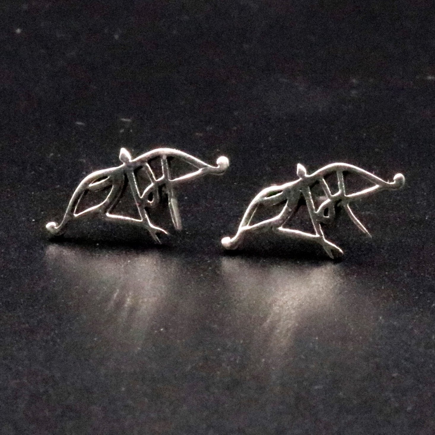 925 Solid sterling silver handmade stud indian idol lord rama fabulous design regional stud earring pair jewelry s-17 - TRIBAL ORNAMENTS