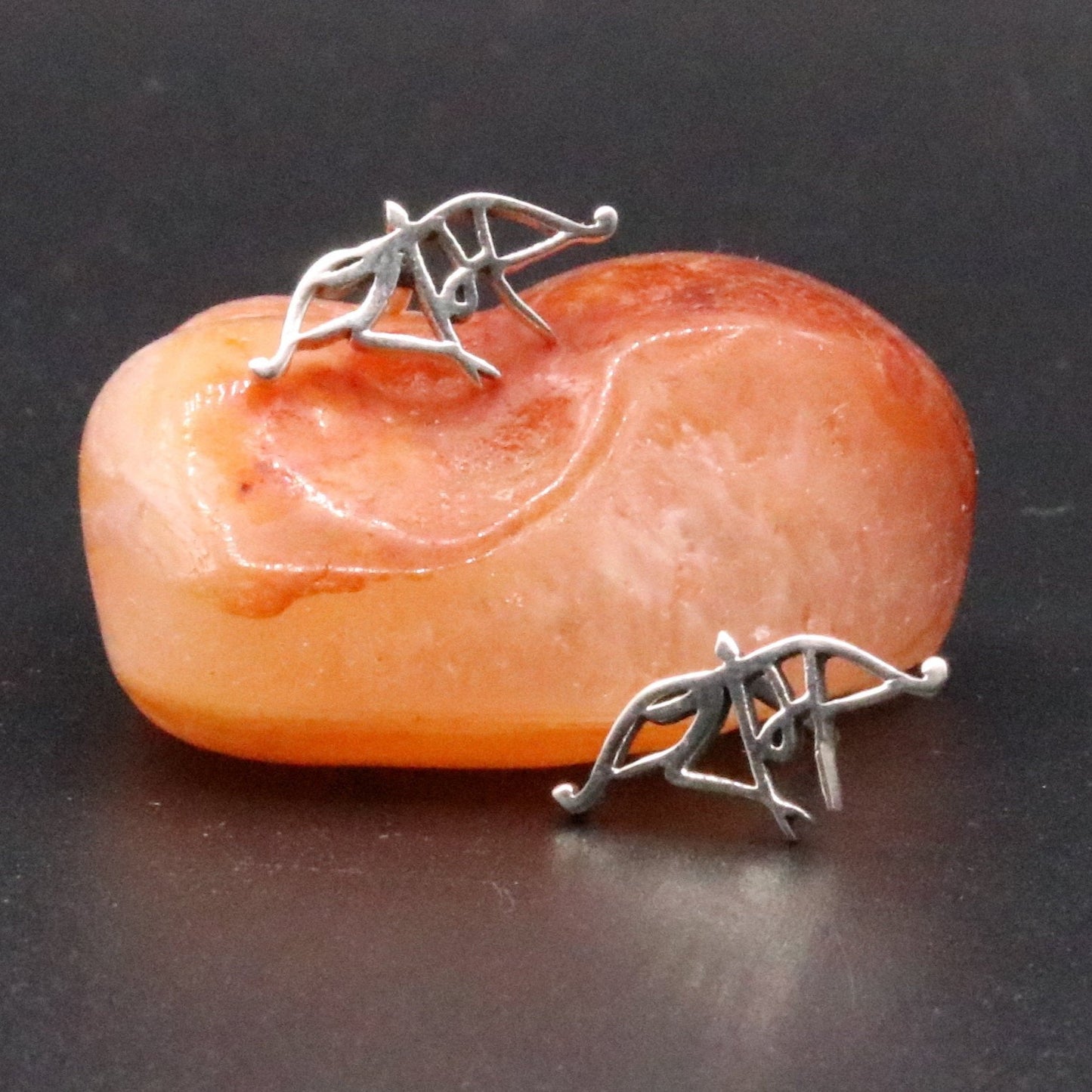 925 Solid sterling silver handmade stud indian idol lord rama fabulous design regional stud earring pair jewelry s-17 - TRIBAL ORNAMENTS