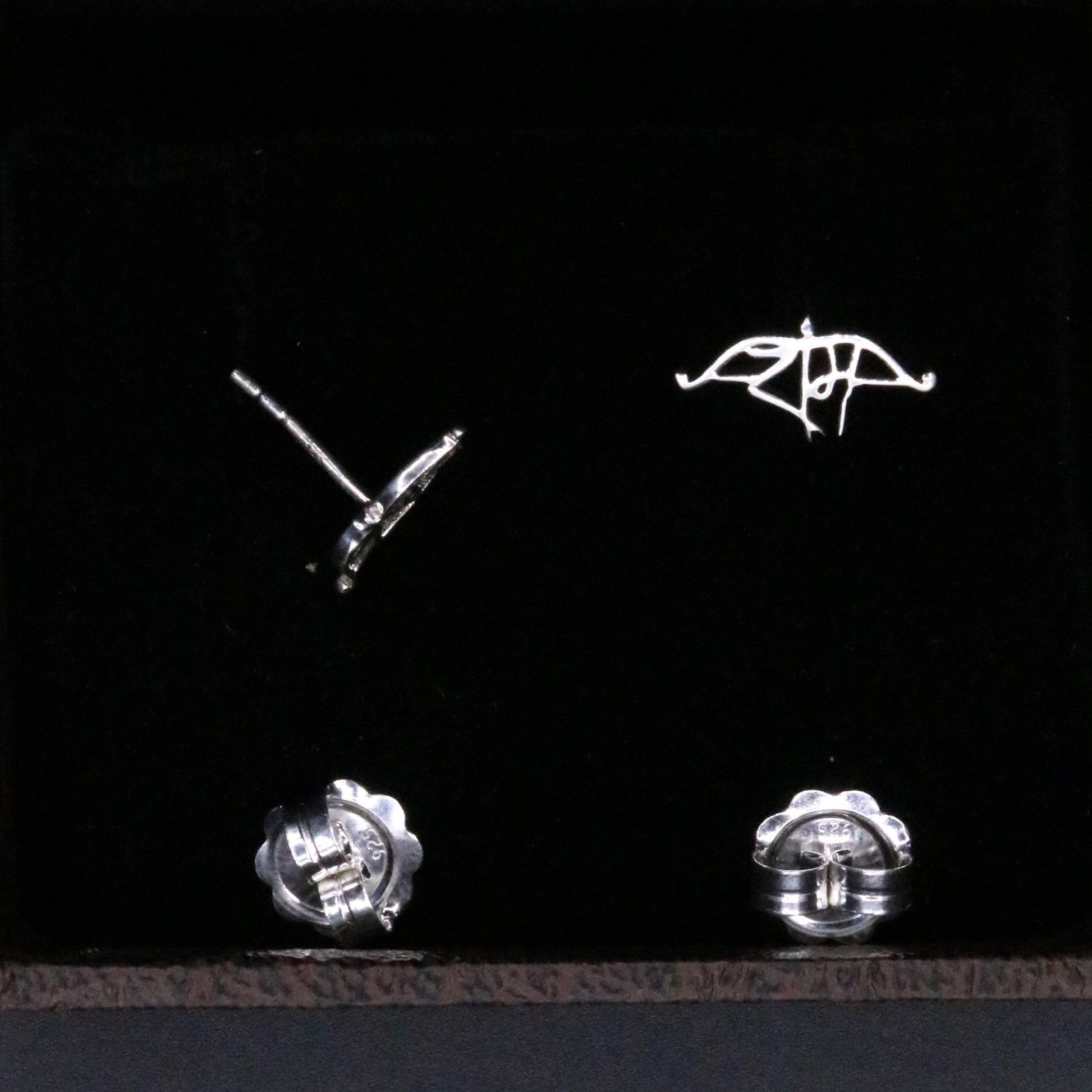 925 Solid sterling silver handmade stud indian idol lord rama fabulous design regional stud earring pair jewelry s-17 - TRIBAL ORNAMENTS