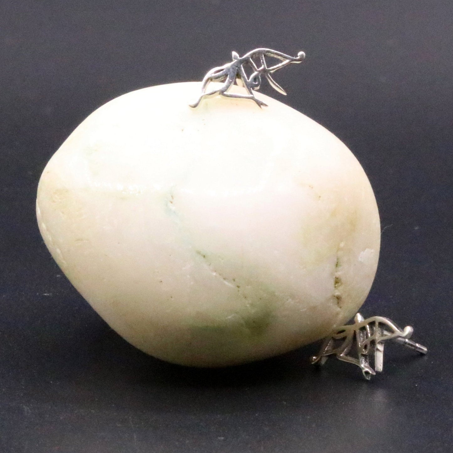 925 Solid sterling silver handmade stud indian idol lord rama fabulous design regional stud earring pair jewelry s-17 - TRIBAL ORNAMENTS