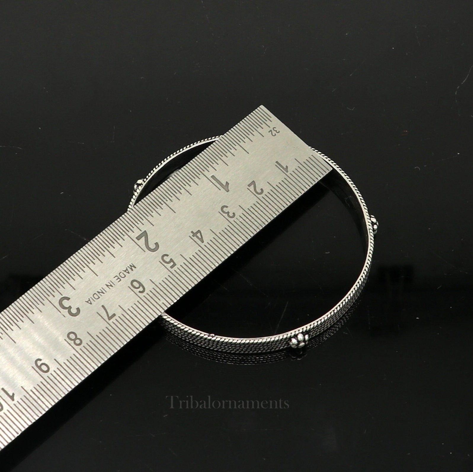 925 sterling customized fabulous design work stylish designer bangle bracelet pure silver gifting jewelry, brides made bangles nba176 - TRIBAL ORNAMENTS