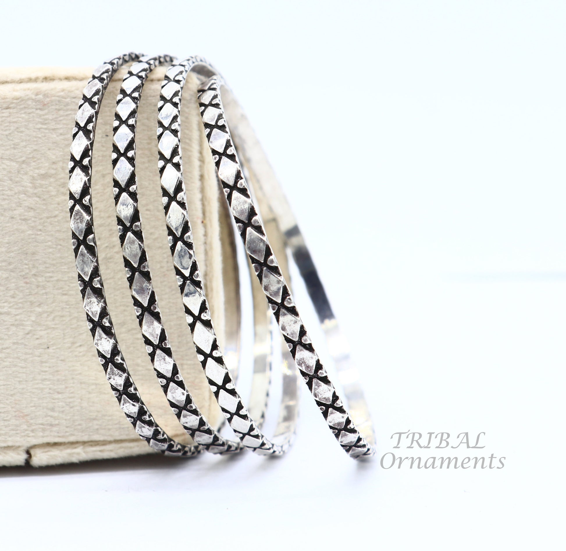 925 sterling customized style work designer bangle bracelet pure silver gifting jewelry, brides made bangles ba158 - TRIBAL ORNAMENTS