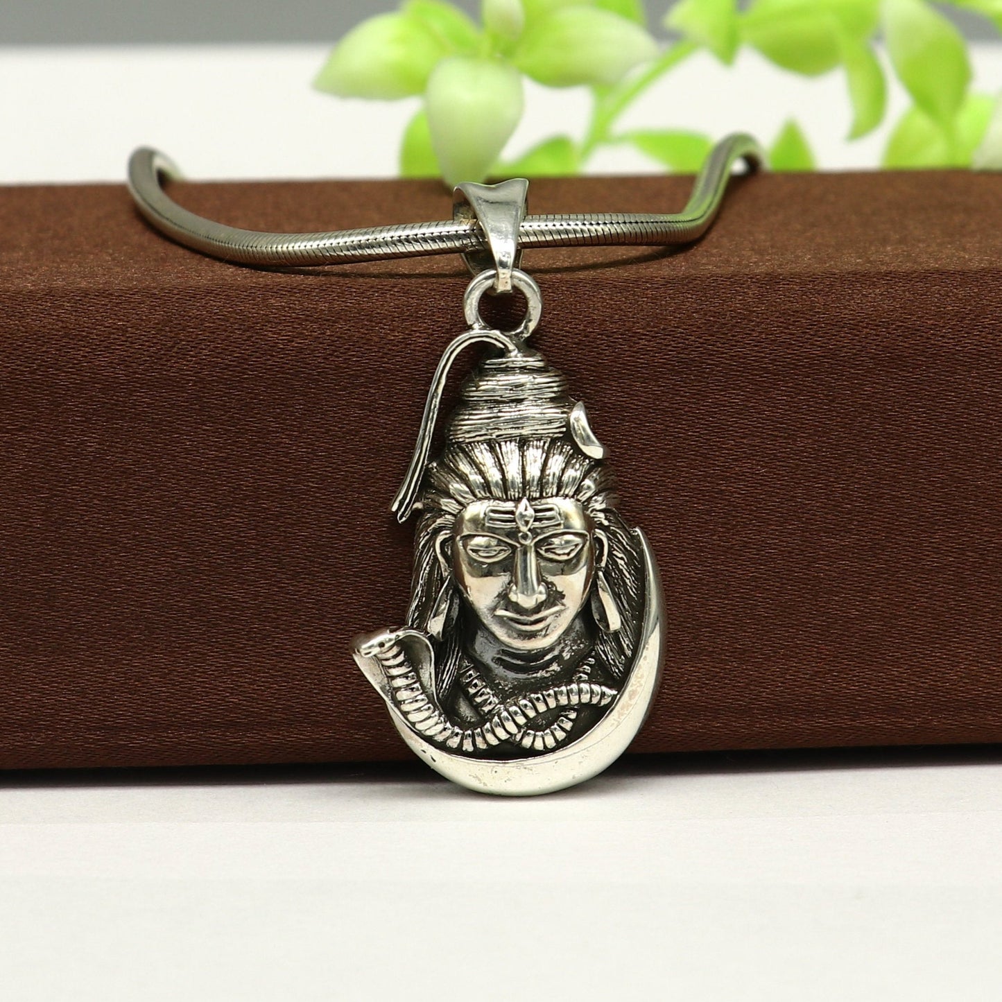 925 sterling silver amazing designer Hindu idol Lord Shiva pendant, excellent gifting unisex locket pendant customized jewelry ssp528 - TRIBAL ORNAMENTS