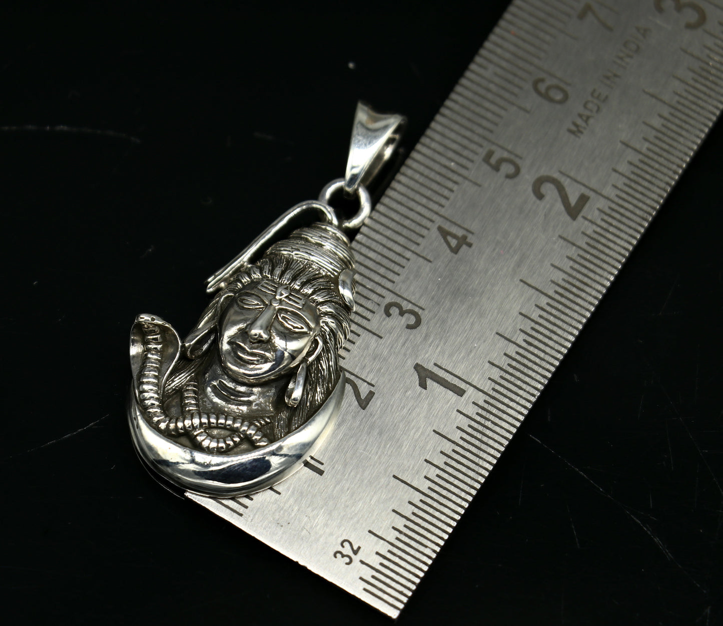 925 sterling silver amazing designer Hindu idol Lord Shiva pendant, excellent gifting unisex locket pendant customized jewelry ssp528 - TRIBAL ORNAMENTS