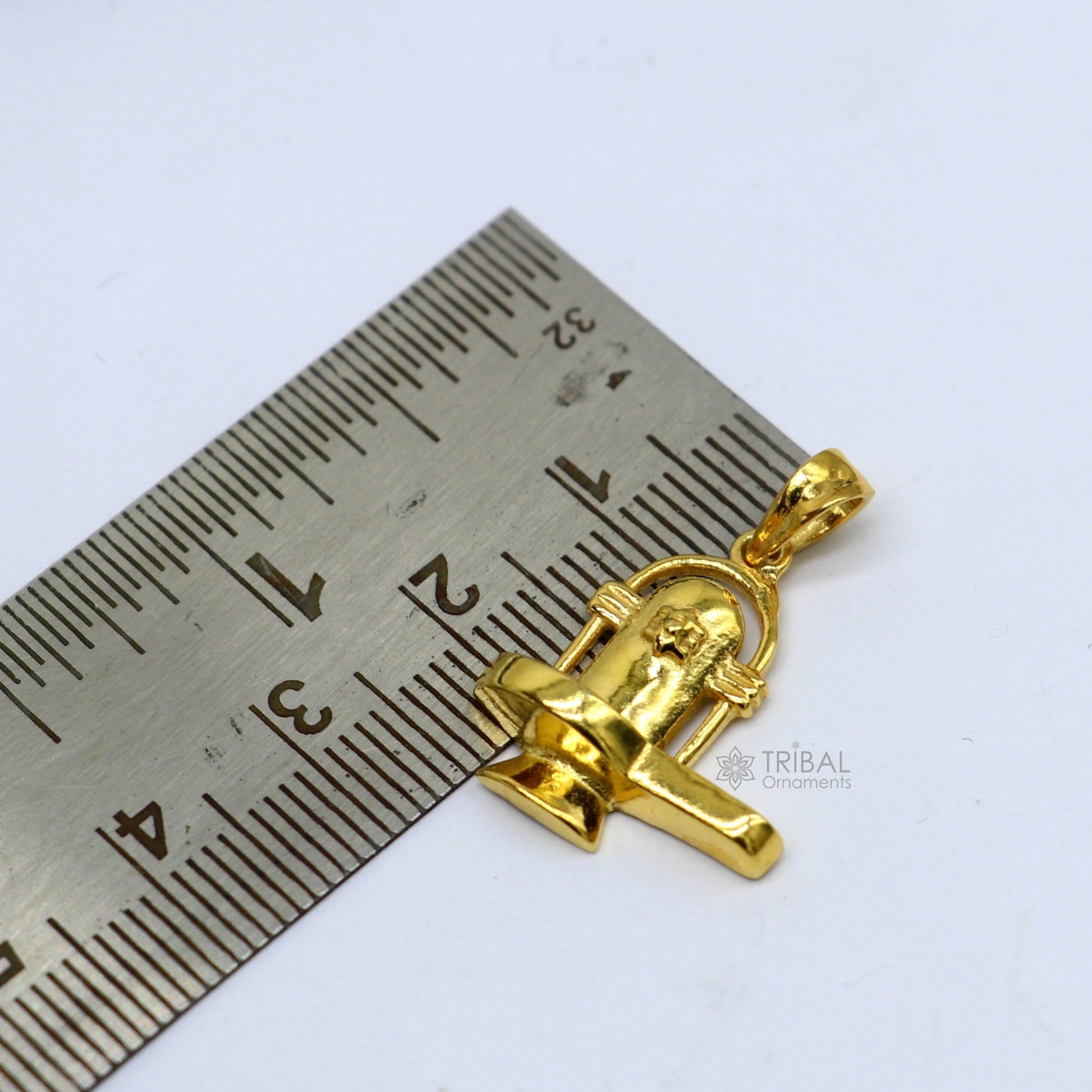 925 sterling silver amazing designer idol Lord Shiva lingam pendant, excellent gifting Gold polished locket pendant gifitng jewelry NSP607 - TRIBAL ORNAMENTS