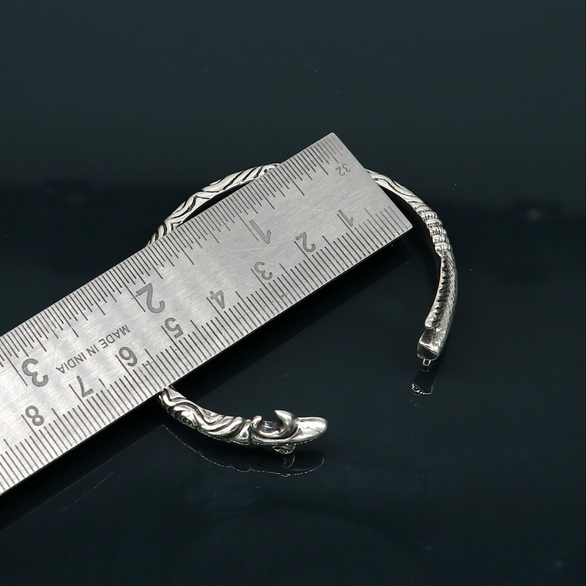 925 sterling silver Arrow style designer bangle bracelet kada, excellent personalized gifting adjustable fancy bangle men's or girls cuff69 - TRIBAL ORNAMENTS