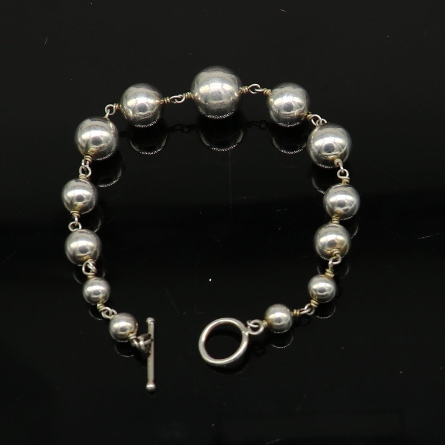 925 sterling silver beaded customized bracelet, best gifting stylish beaded bracelet, unisex personalized belly dance jewelry nsbr241 - TRIBAL ORNAMENTS