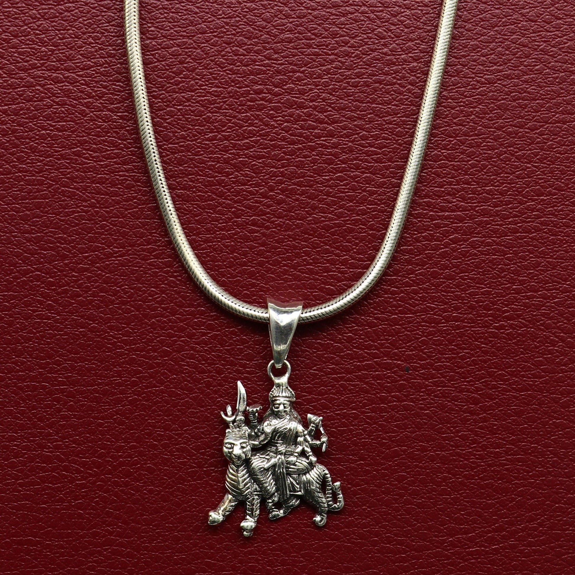 925 sterling silver blessing Goddess bhawani/ Durga maa pendant, amazing unisex pendant locket personalized jewelry tribal jewelry ssp442 - TRIBAL ORNAMENTS