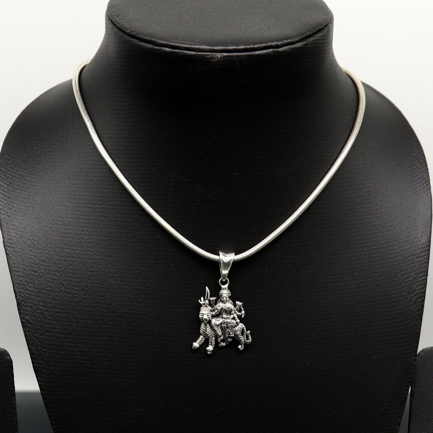 925 sterling silver blessing Goddess bhawani/ Durga maa pendant, amazing unisex pendant locket personalized jewelry tribal jewelry ssp442 - TRIBAL ORNAMENTS