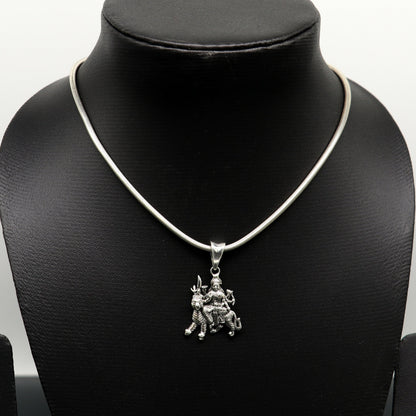 925 sterling silver blessing Goddess bhawani/ Durga maa pendant, amazing unisex pendant locket personalized jewelry tribal jewelry ssp442 - TRIBAL ORNAMENTS