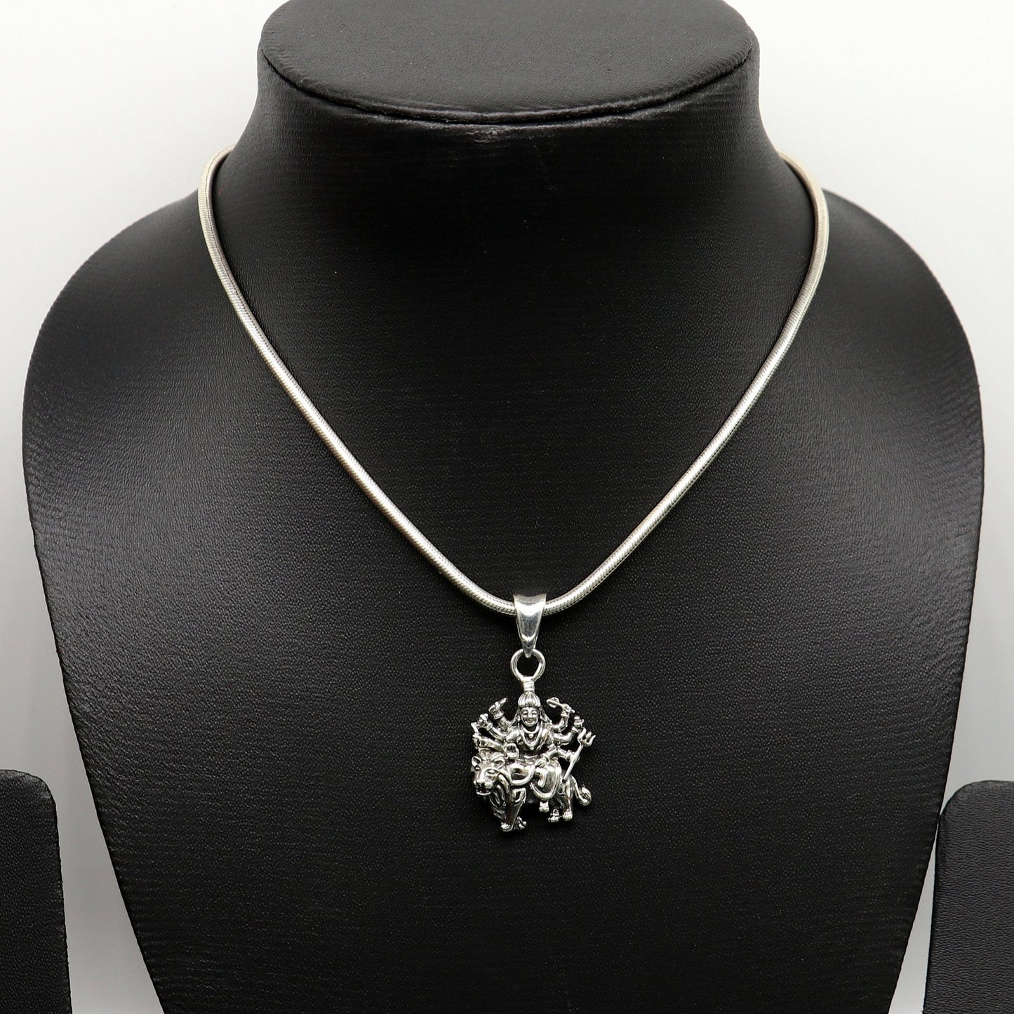 Sterling silver Goddess Bhawani Durga Maa pendant, unisex tribal jewelry, personalized jewelry, tribal ornaments, SSP549