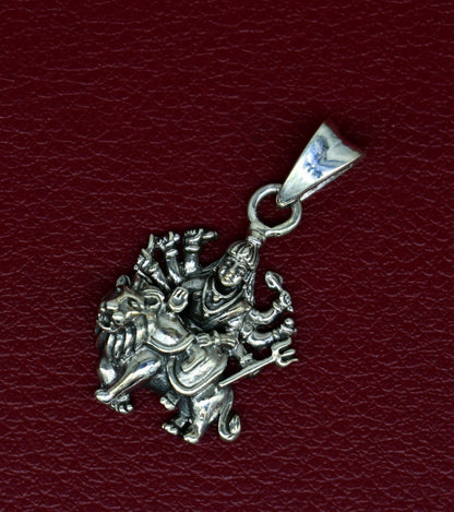 Sterling silver Goddess Bhawani Durga Maa pendant, unisex tribal jewelry, personalized jewelry, tribal ornaments, SSP549