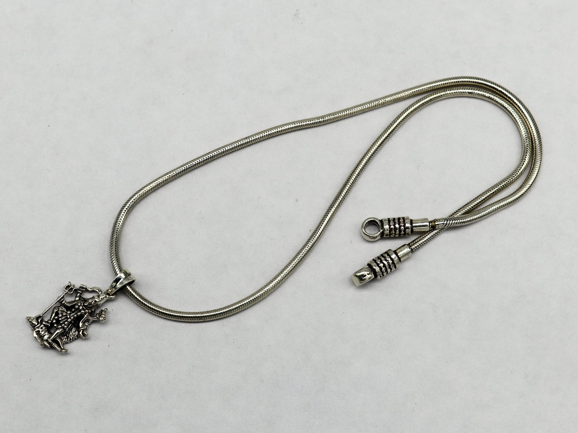 925 sterling silver blessing Goddess Kalika maa/ Kali ma pendant, amazing unisex pendant personalized jewelry tribal jewelry ssp571 - TRIBAL ORNAMENTS