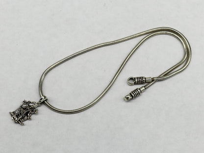 Sterling silver Goddess Kalika Maa pendant, unisex tribal jewelry featuring detailed design, personalized silver jewelry by TRIBAL ORNAMENTS.