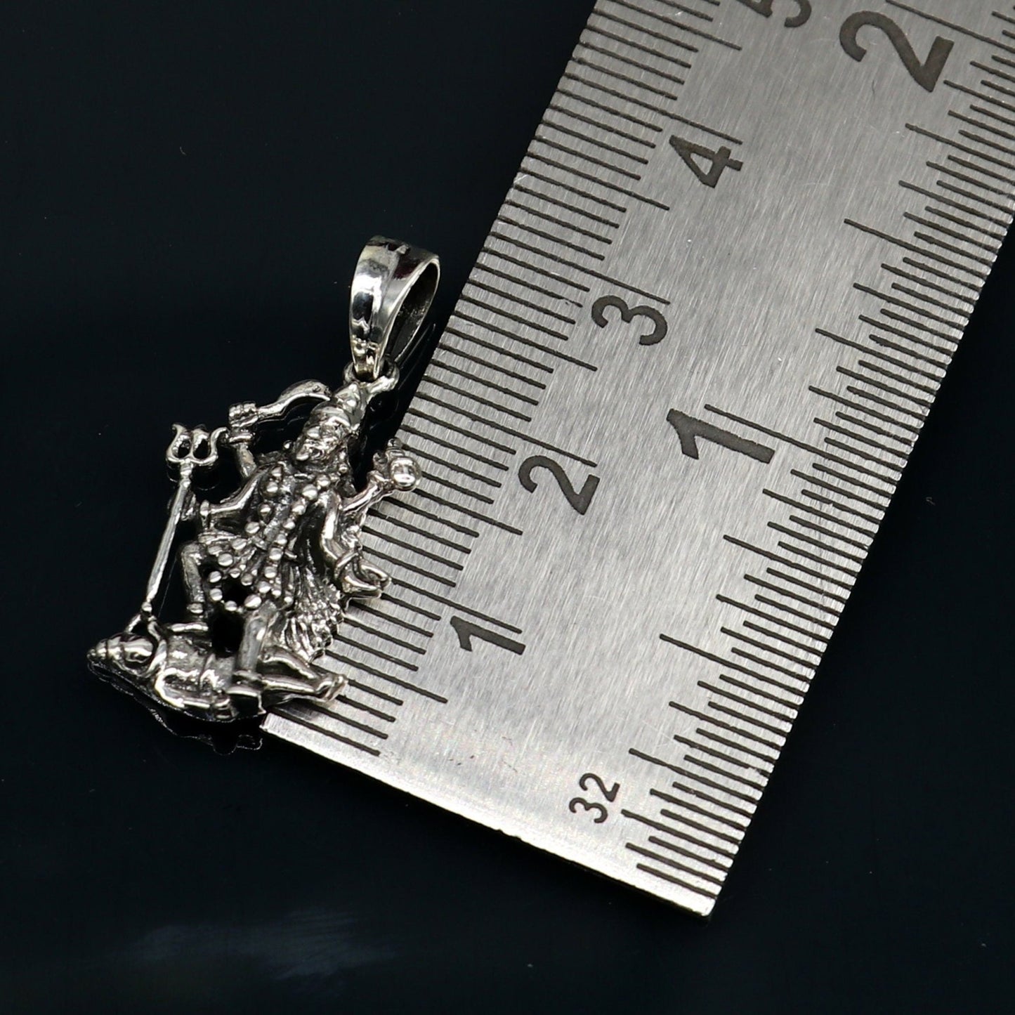 925 sterling silver blessing Goddess Kalika maa/ Kali ma pendant, amazing unisex pendant personalized jewelry tribal jewelry ssp571 - TRIBAL ORNAMENTS