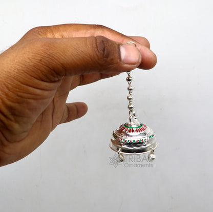 925 sterling Silver chattar/ chhatra, silver umbrella god temple art, Divine temple silver article, OR puja worshiping utensils su1115 - TRIBAL ORNAMENTS