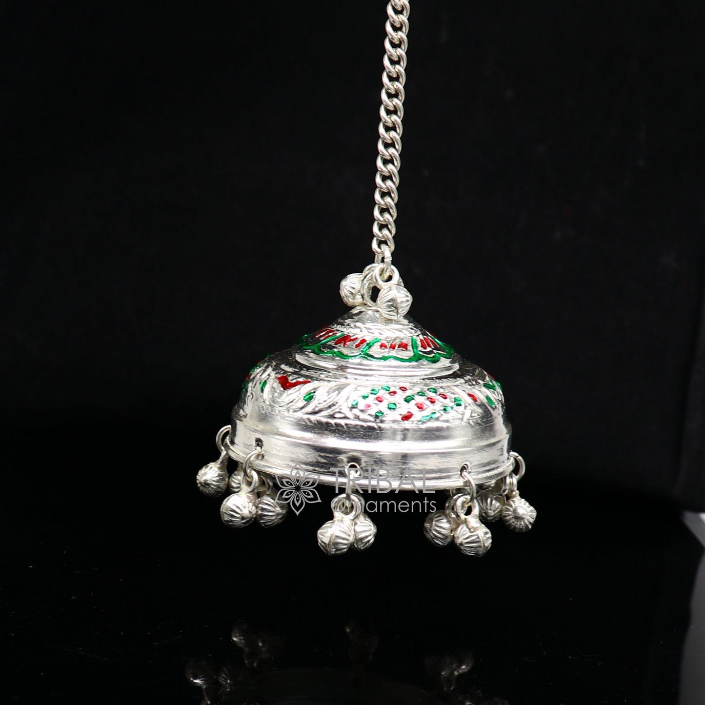 925 sterling Silver chatter/chatar, silver umbrella god temple art, Silver chandelier for temple Puja worshipping utensils su1119 - TRIBAL ORNAMENTS