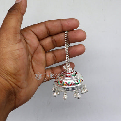 925 sterling Silver chatter/ chhatra, silver umbrella god temple art, Divine temple silver article, OR puja worshipping utensils su1116 - TRIBAL ORNAMENTS