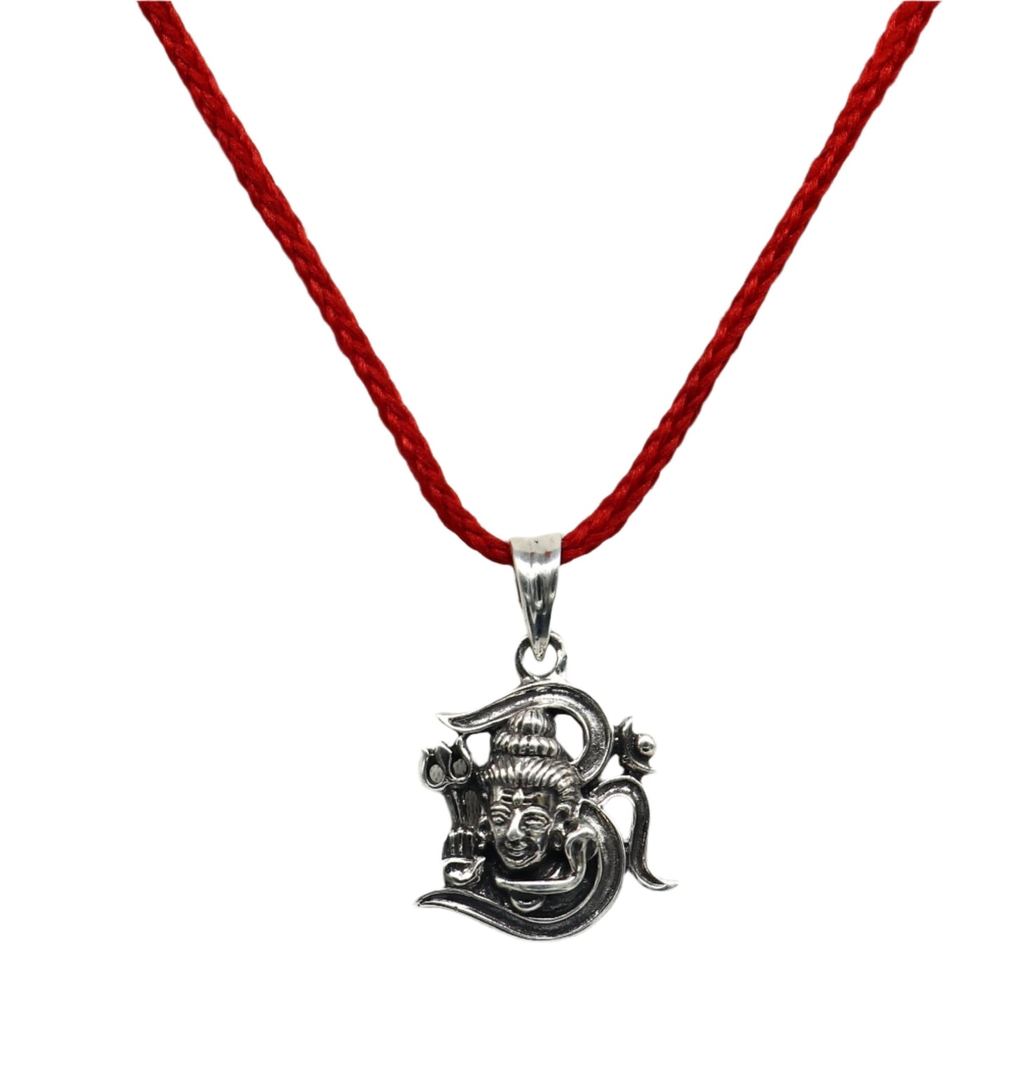 925 sterling silver Lord Shiva pendant from TRIBAL ORNAMENTS featuring intricate vintage design, unisex jewelry for gifting.