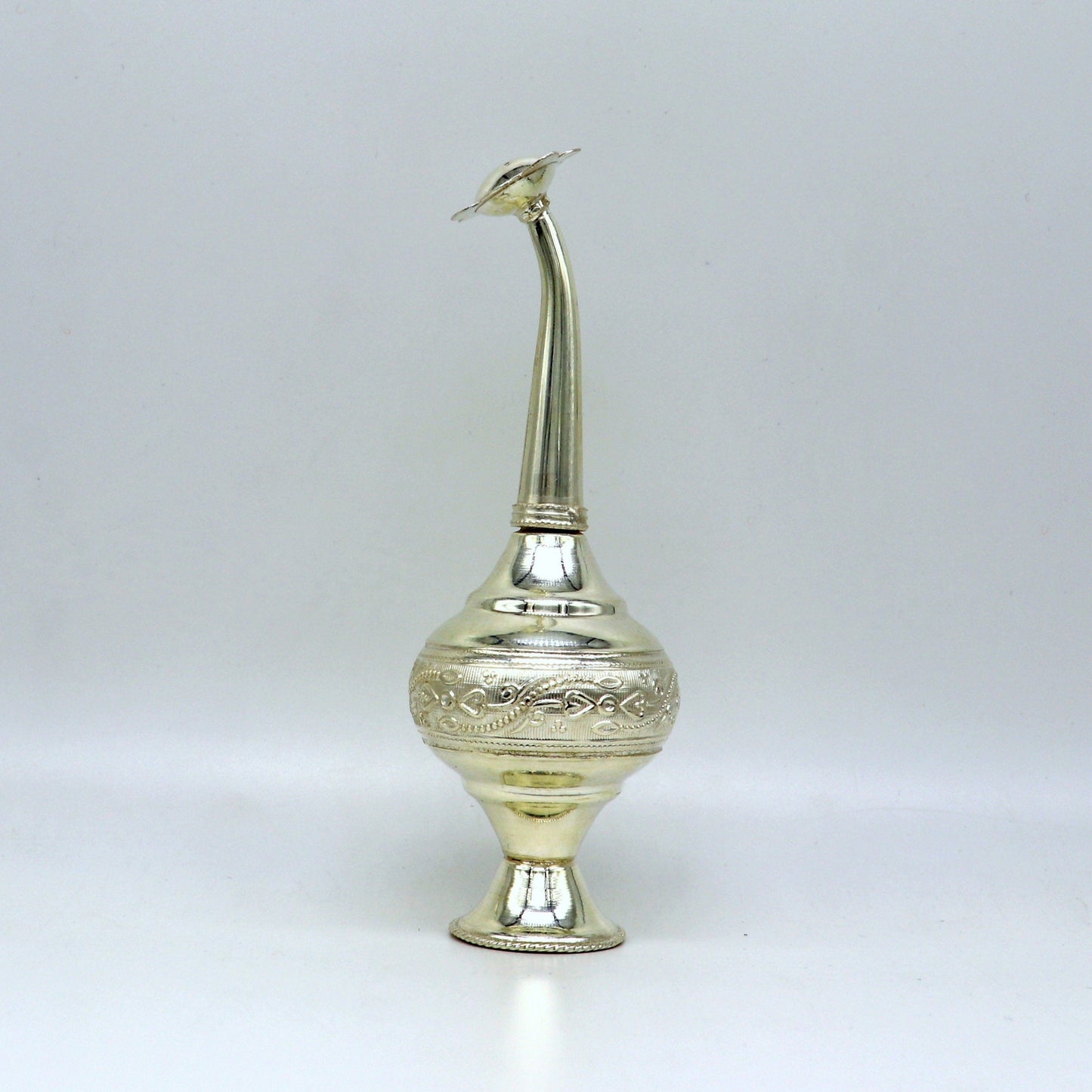 925 sterling silver customized design silver spray bottle, silver perfume bottle, royal style spray article, puja utensils, best gift su164 - TRIBAL ORNAMENTS