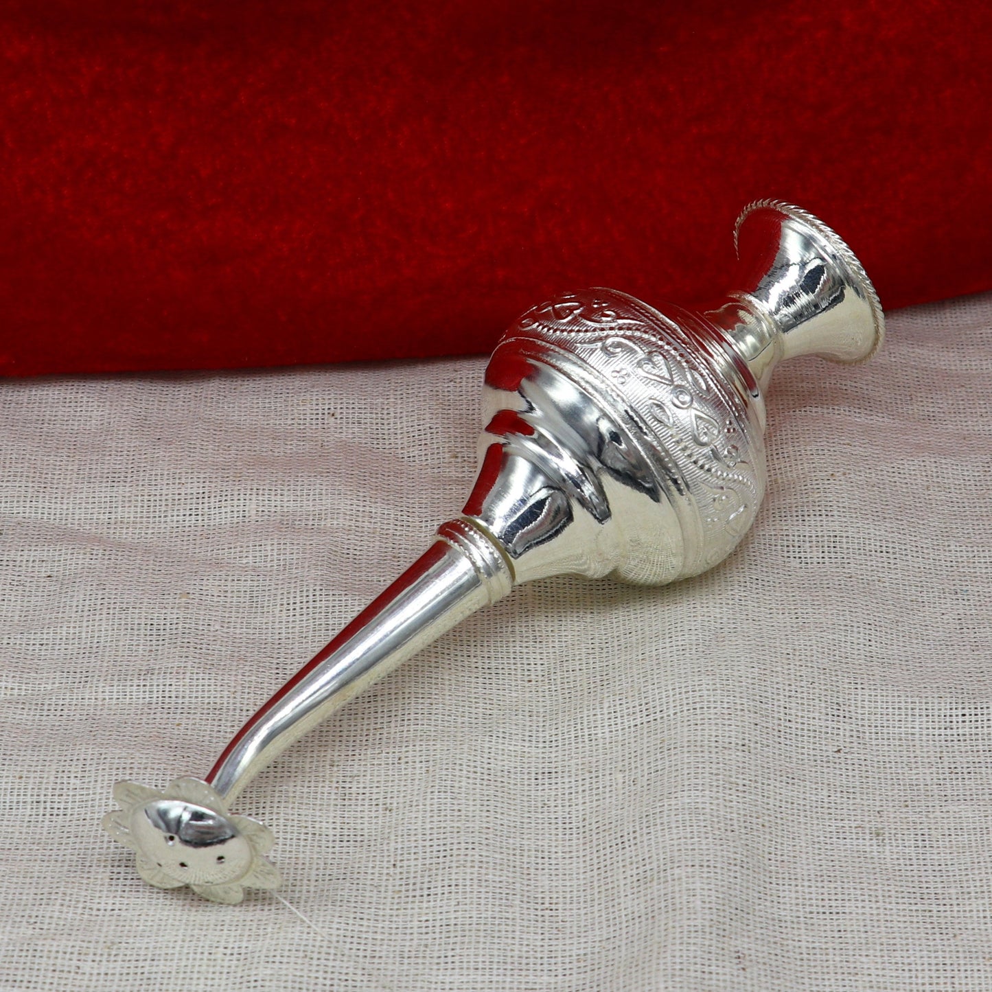 925 sterling silver customized design silver spray bottle, silver perfume bottle, royal style spray article, puja utensils, best gift su164 - TRIBAL ORNAMENTS