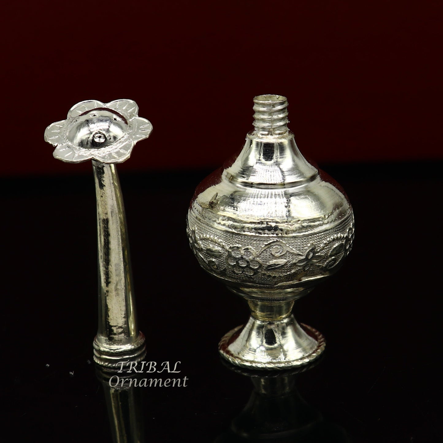 925 sterling silver customized design silver spray bottle, silver perfume bottle, royal style spray article, puja utensils, best gift su979 - TRIBAL ORNAMENTS