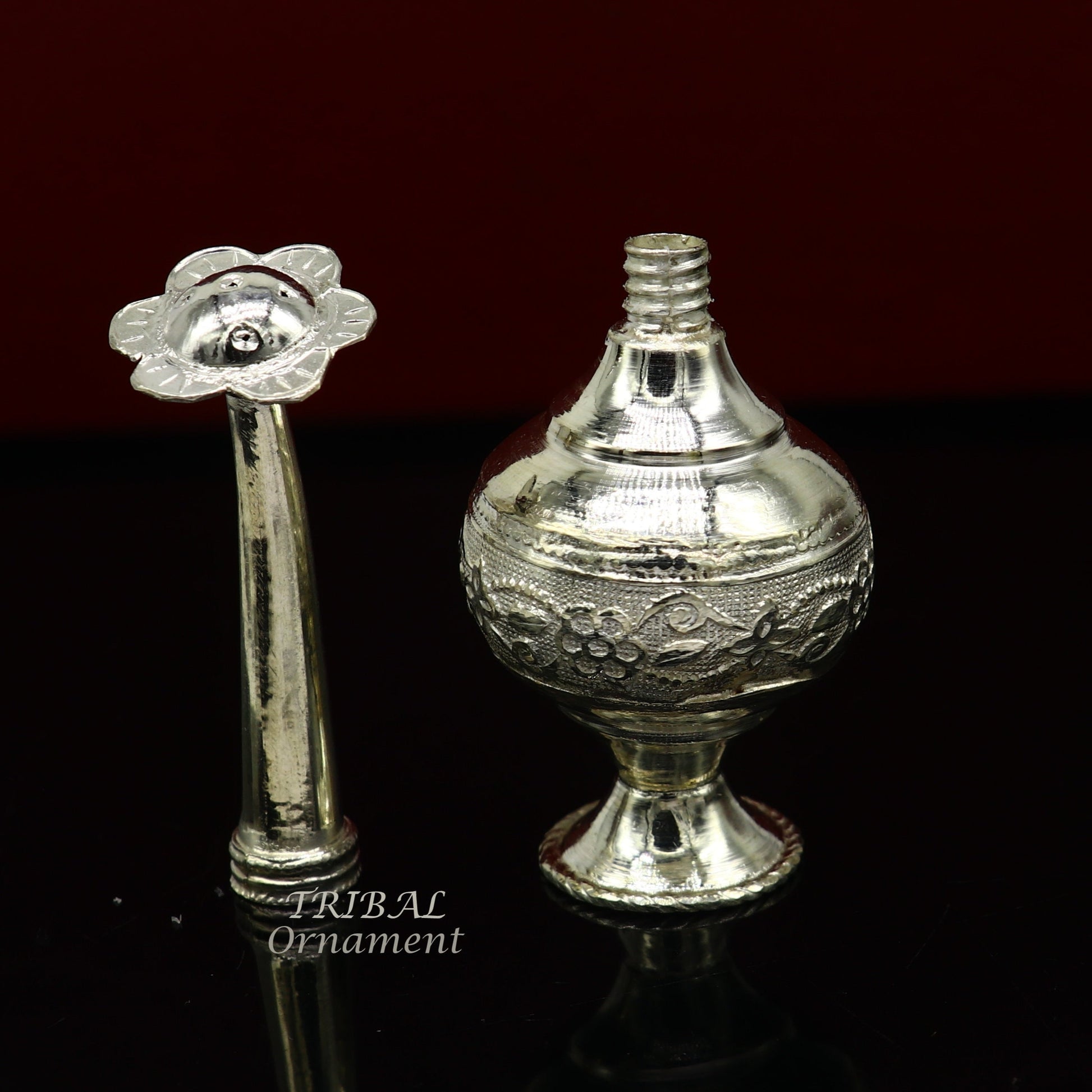 925 sterling silver customized design silver spray bottle, silver perfume bottle, royal style spray article, puja utensils, best gift su979 - TRIBAL ORNAMENTS