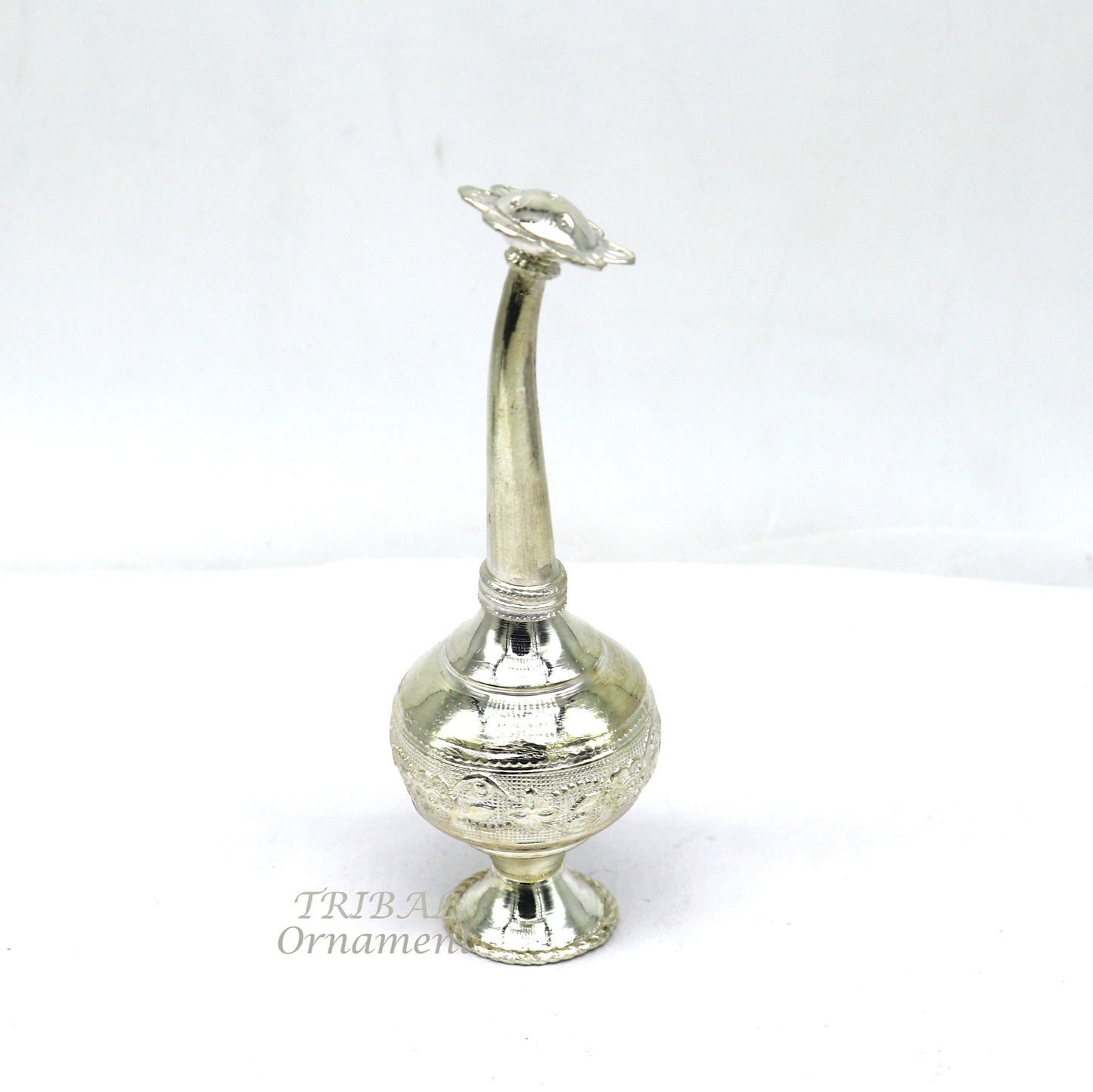 925 sterling silver customized design silver spray bottle, silver perfume bottle, royal style spray article, puja utensils, best gift su979 - TRIBAL ORNAMENTS