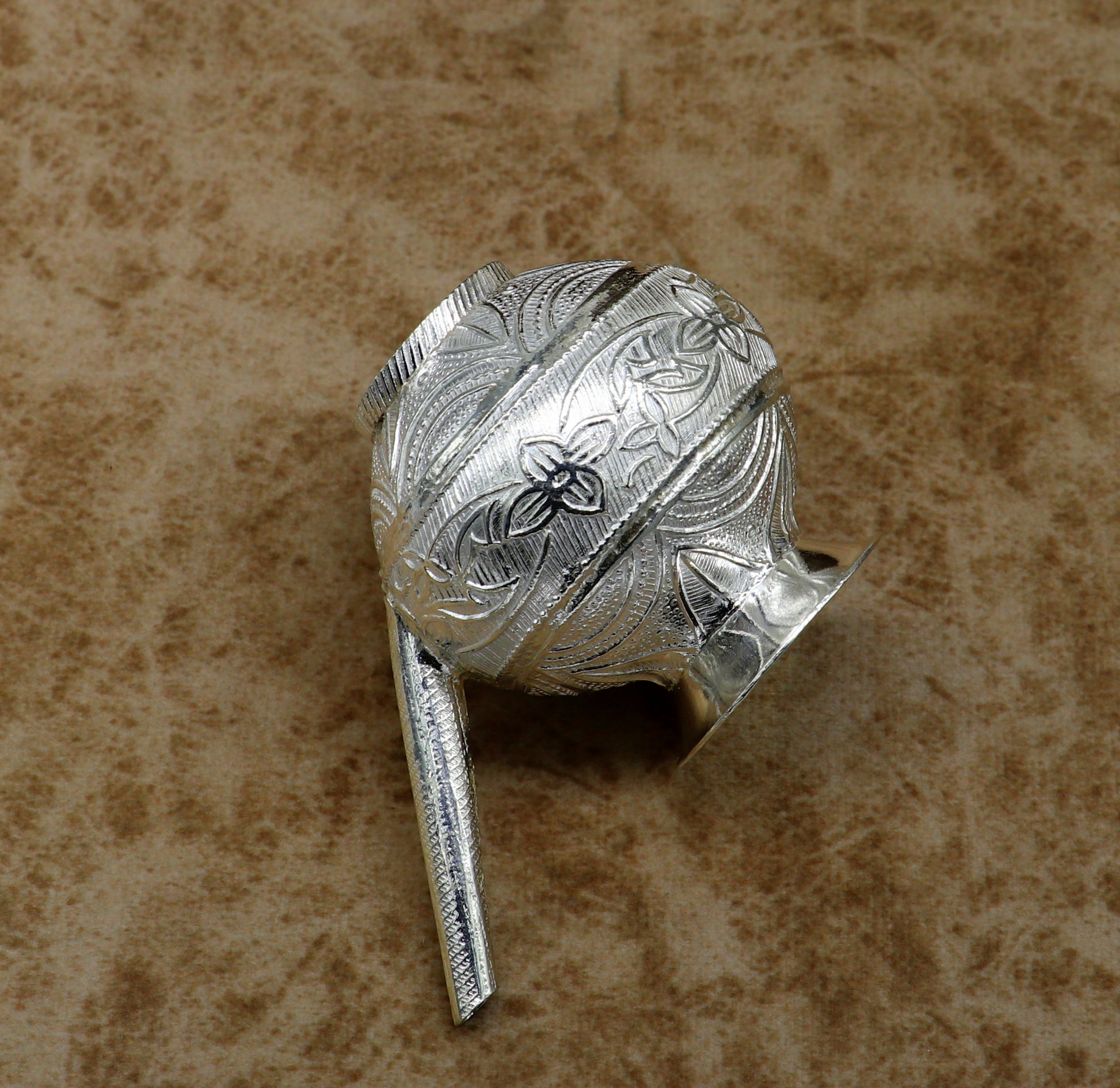 925 sterling silver customized designer puja kalash, fabulous silver utensils with nozzles, karwa chauth kalash jar , puja article su163 - TRIBAL ORNAMENTS