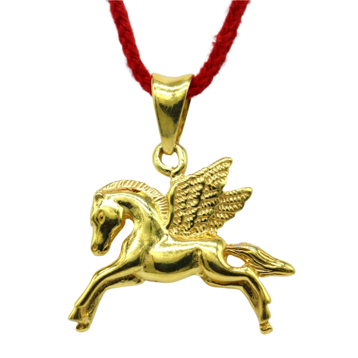 Sterling silver vintage pendant featuring a horse, Pegasus, and unicorn design, elegant and stylish for boys and girls.
