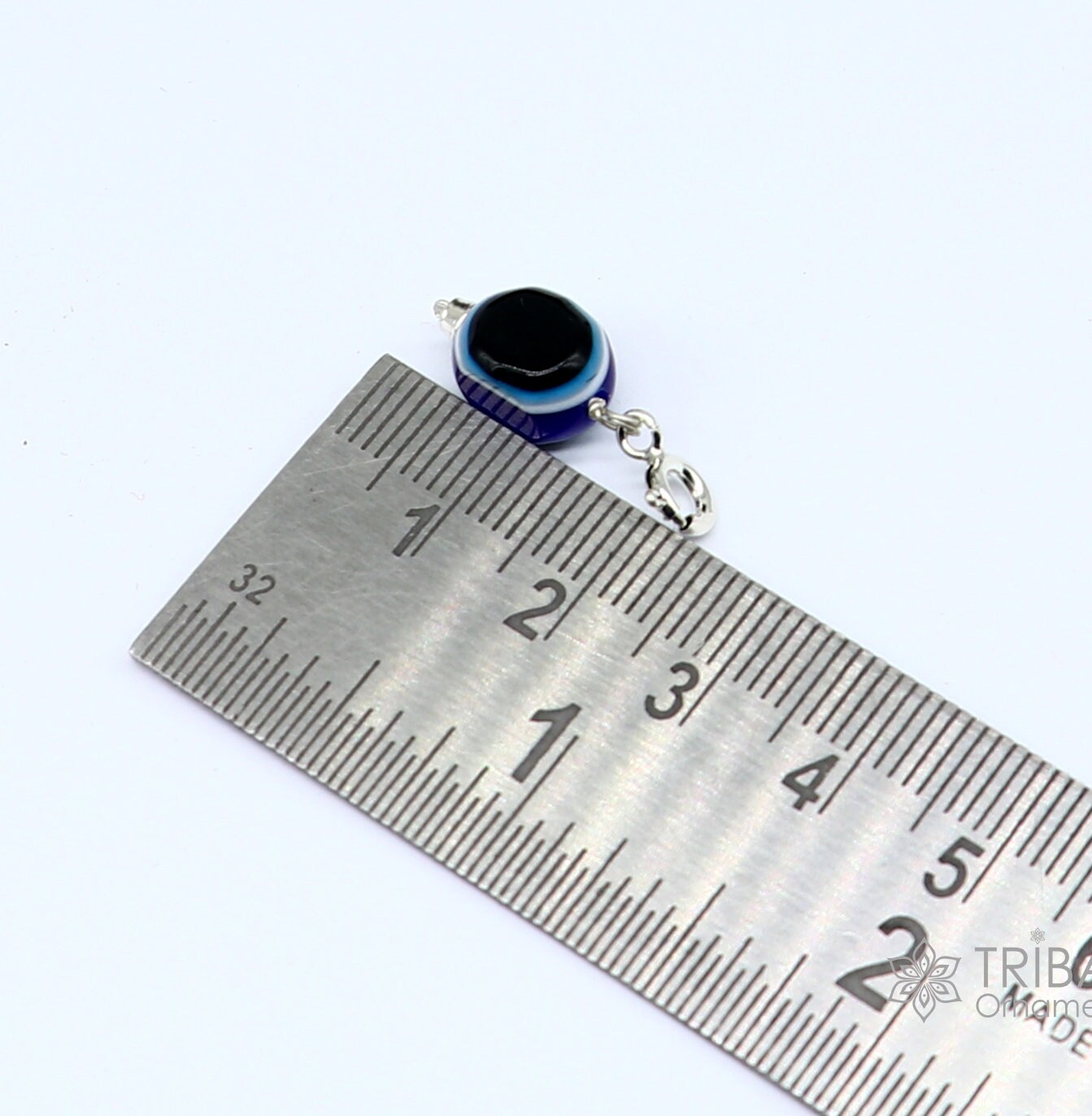 925 Sterling silver evil eye handmade Pendant amazing customized drop dangle evil eyes jewelry for girl's kids or baby's  nsp619 - TRIBAL ORNAMENTS