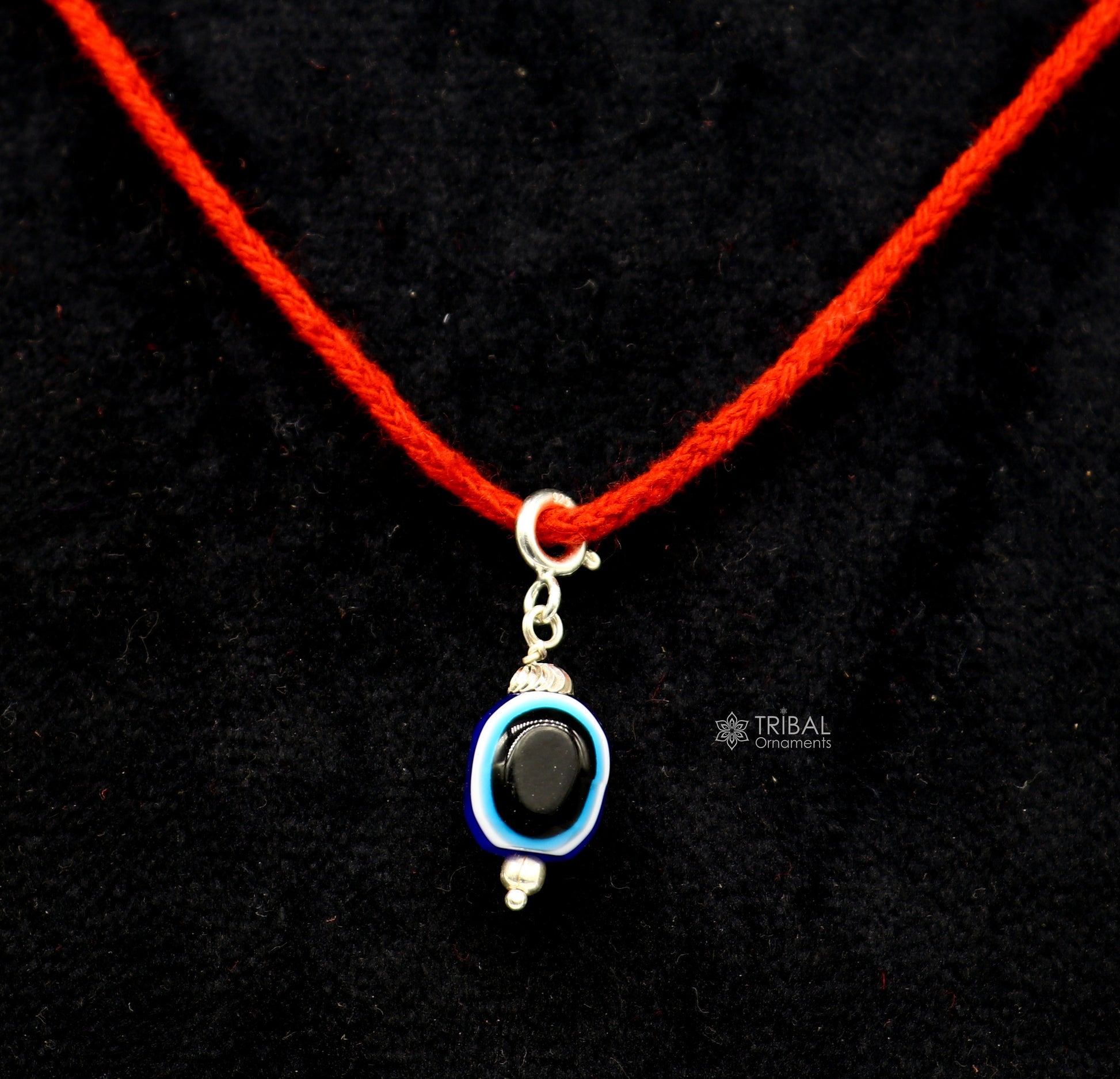 925 Sterling silver evil eye handmade Pendant amazing customized drop dangle evil eyes jewelry for girl's kids or baby's  nsp619 - TRIBAL ORNAMENTS