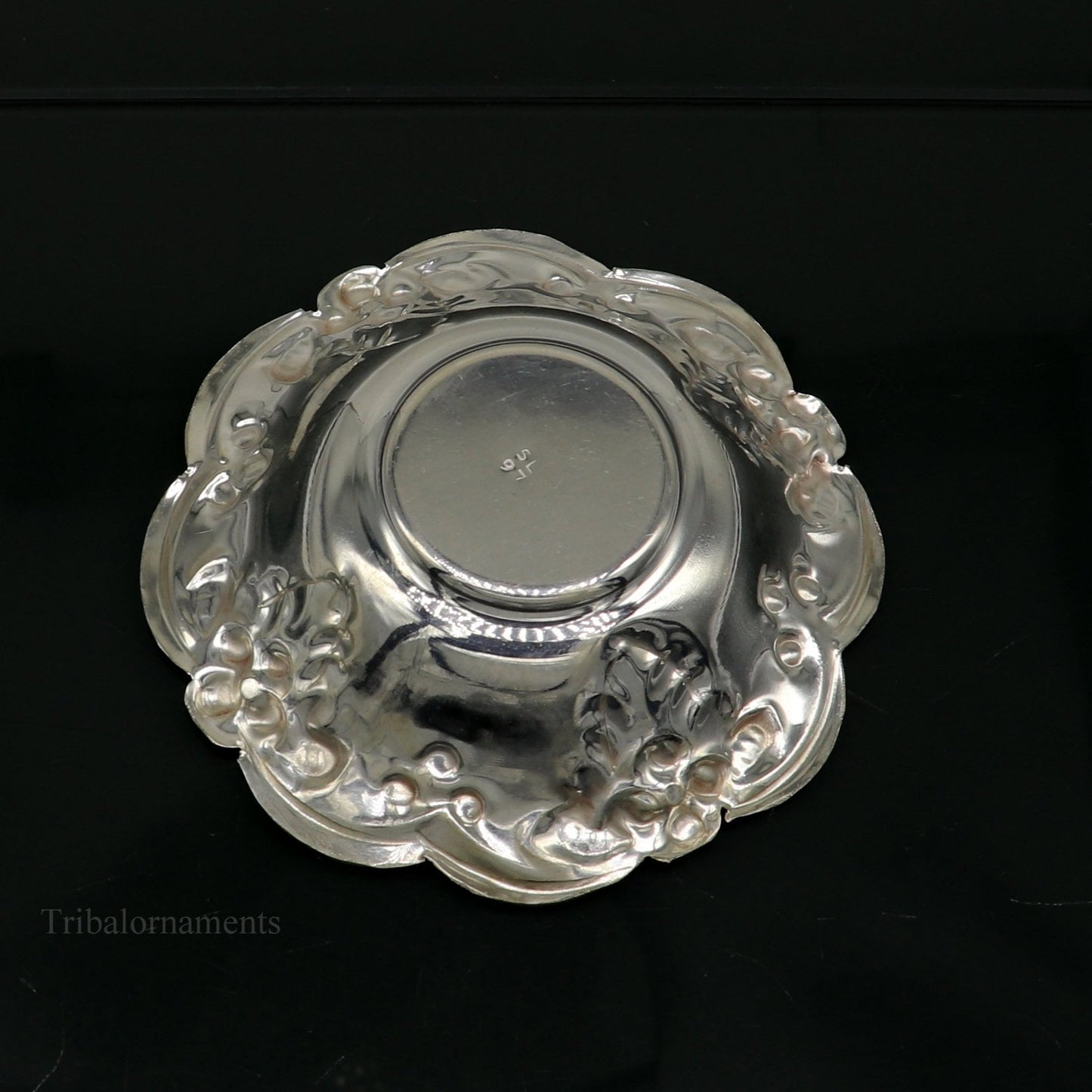925 sterling silver exclusive handcrafted work light weight bowl, puja utensils, silver article, silver utensils, silver vessel sv237 - TRIBAL ORNAMENTS