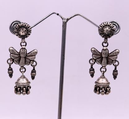 925 sterling silver fabulous butterfly design handmade stud earrings awesome wedding party girl's earrings tribal jewelry India s456 - TRIBAL ORNAMENTS