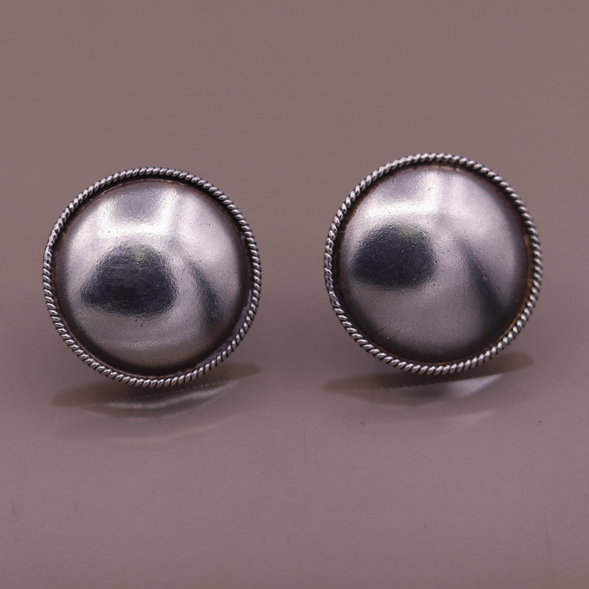 925 sterling silver gorgeous plain stud earring tribal jewelry fabulous gifting stud jewelry oxidized jewelry from india s507 - TRIBAL ORNAMENTS