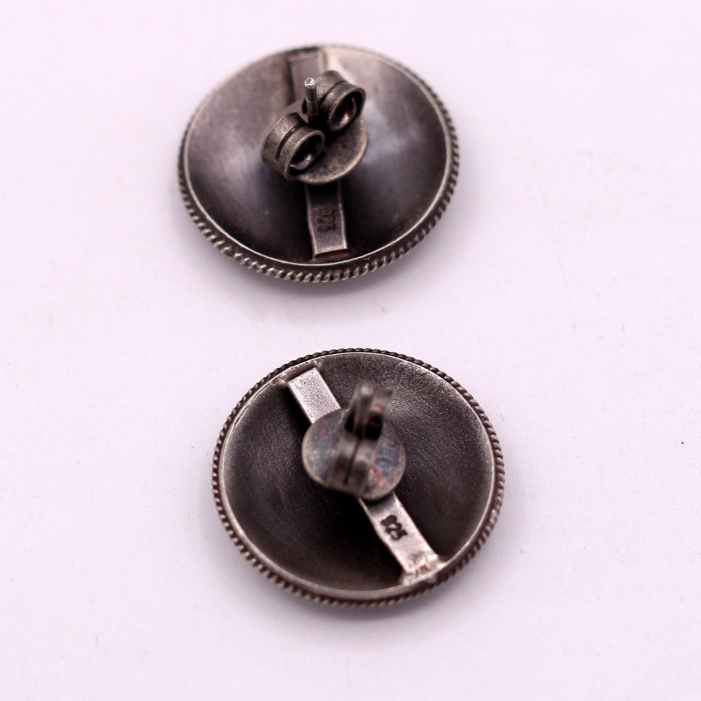 925 sterling silver gorgeous plain stud earring tribal jewelry fabulous gifting stud jewelry oxidized jewelry from india s507 - TRIBAL ORNAMENTS