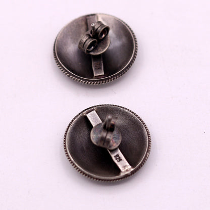 925 sterling silver gorgeous plain stud earring tribal jewelry fabulous gifting stud jewelry oxidized jewelry from india s507 - TRIBAL ORNAMENTS