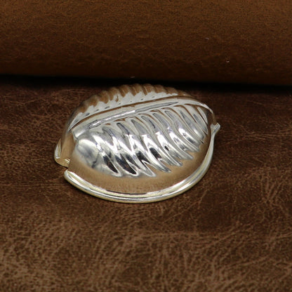 925 sterling silver handcrafted tilak, sindur, saffron sandal bowl for puja and home temple use by TRIBAL ORNAMENTS