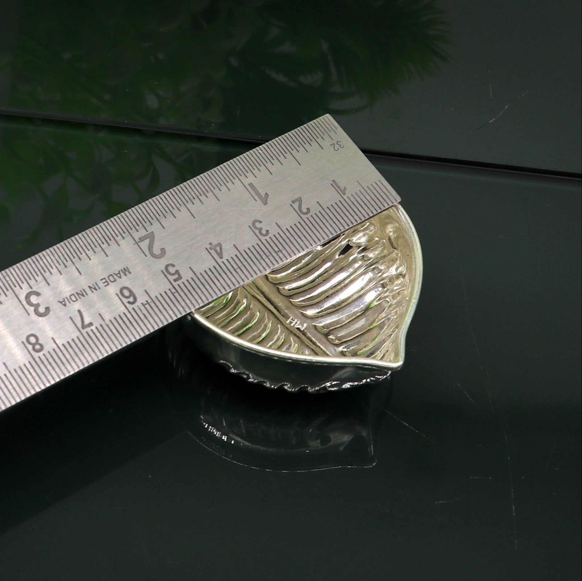 925 sterling silver handcrafted design tilak bowl, sindur bowl, kesar chandan, saffron sandal bowl, puja utensils, home temple article su175 - TRIBAL ORNAMENTS