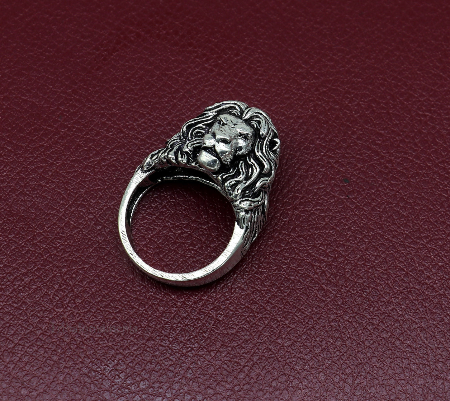 925 sterling silver handcrafted forest king lion face ring, best gifting unisex ring, gorgeous vintage antique stylish ring bands ring435 - TRIBAL ORNAMENTS