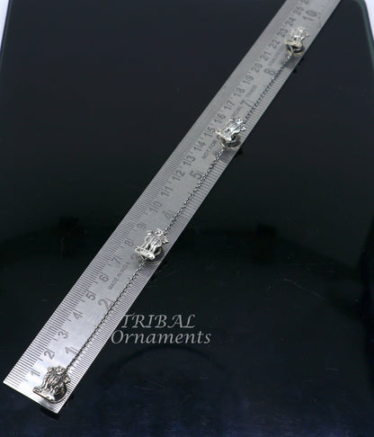 925 Sterling silver handmade Indian national symbol Satyamev Jayate design buttons for men's kurta by TRIBAL ORNAMENTS