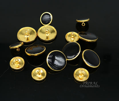 Set of 13 handmade 925 sterling silver round design buttons for men's coat or suit by TRIBAL ORNAMENTS.