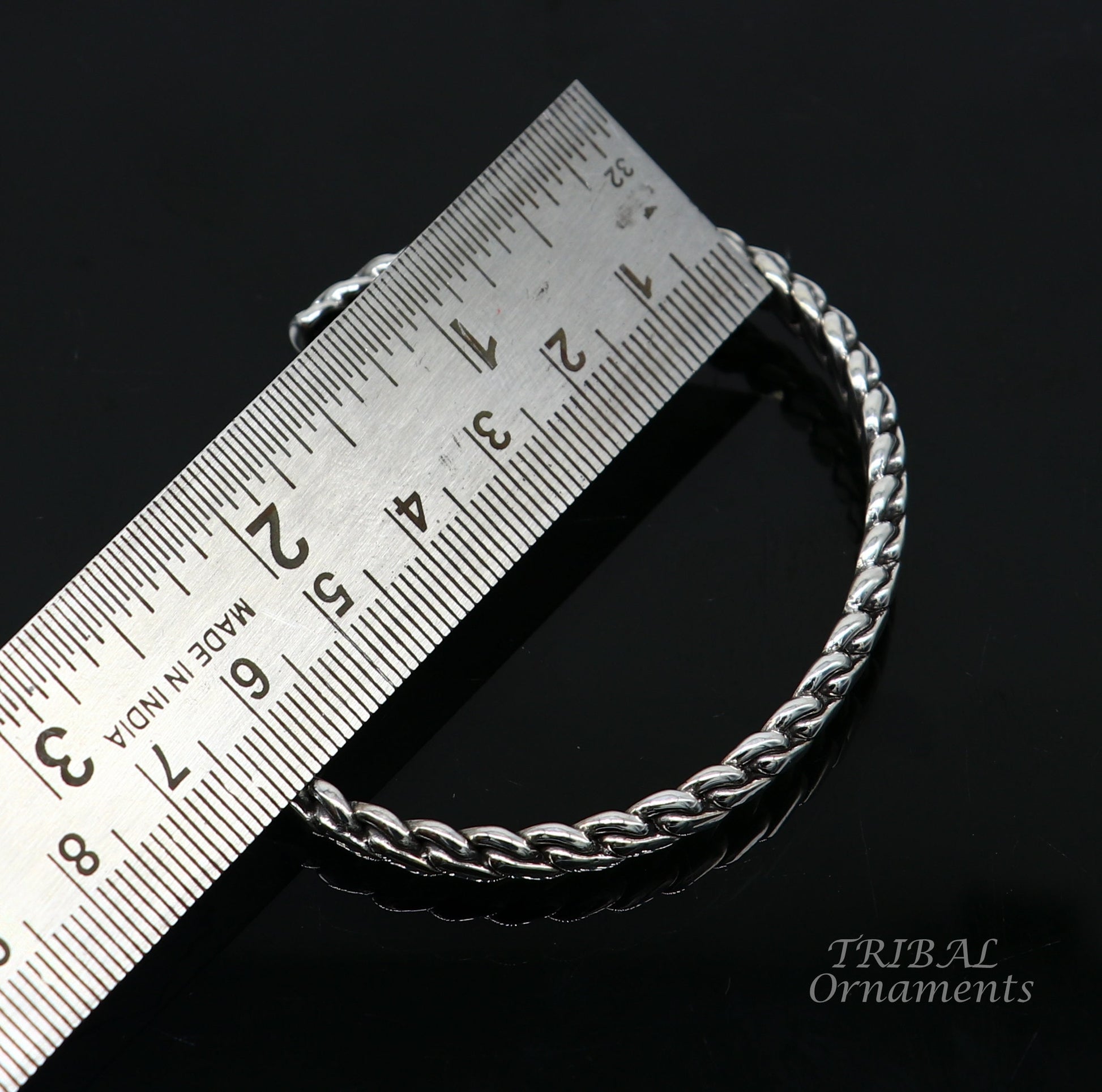 925 sterling silver handmade amazing stylish adjustable cuff kada bracelet, wrist jewelry for boy's and girl's, best gifting cuff112 - TRIBAL ORNAMENTS